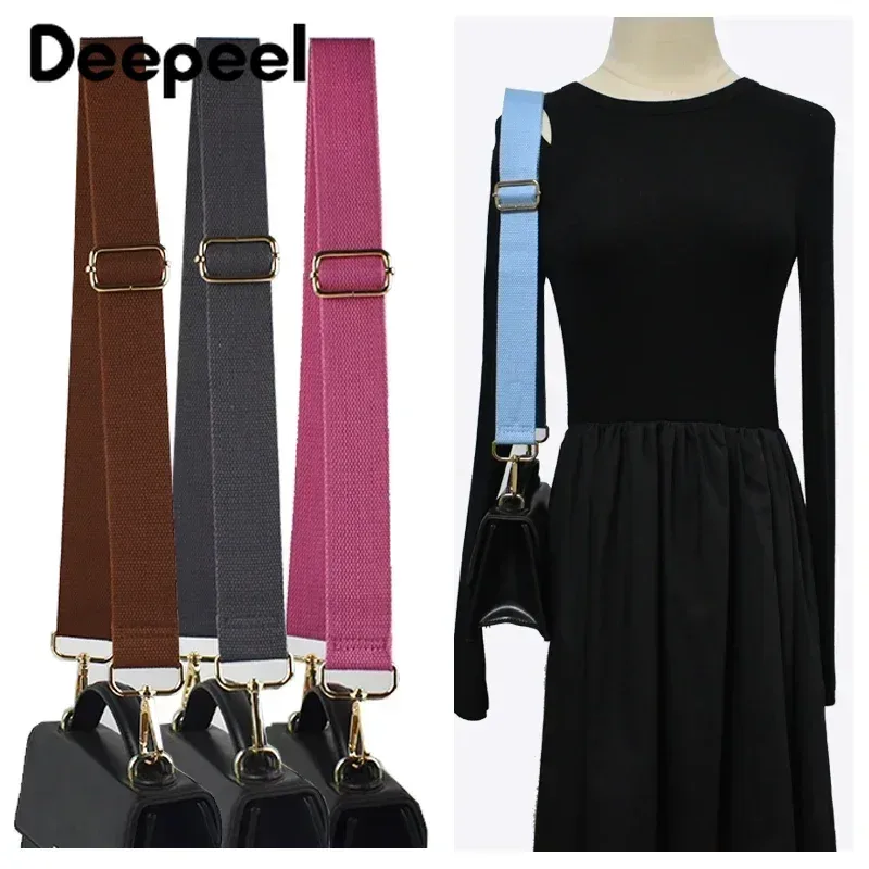 deepeel – sangle de sac en toile de 38mm de large, 80-140cm, réglable, pour femmes, remplacement de bretelles, accessoires de sacs à bandoulière, 1 pièce