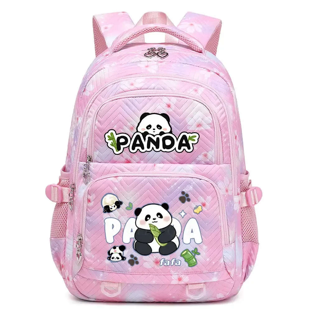 nouveau panda he hua sac à dos mignon dessin animé imprimé étudiant cartable mode garçons filles haute qualité grande capacité voyage sacs à dos
