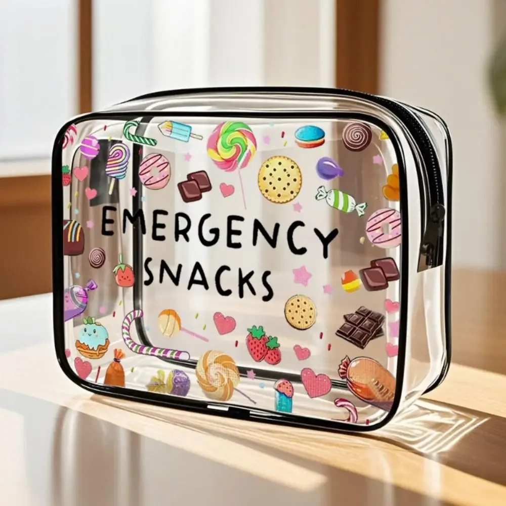 sac de maquillage tendance de grande capacité, sac à cosmétiques portable sur le thème de la médecine, sac de rangement multifonctionnel visible pour femmes