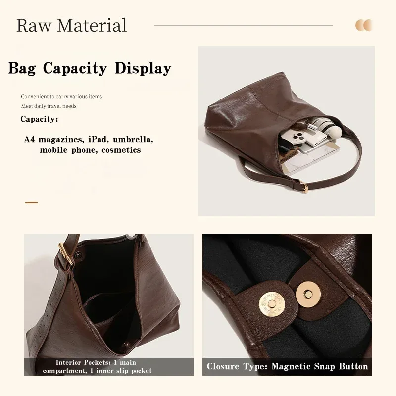 sac bandoulière pour femme - un sac à main élégant et décontracté, un sac multifonctionnel que les femmes peuvent porter sur l'épaule.