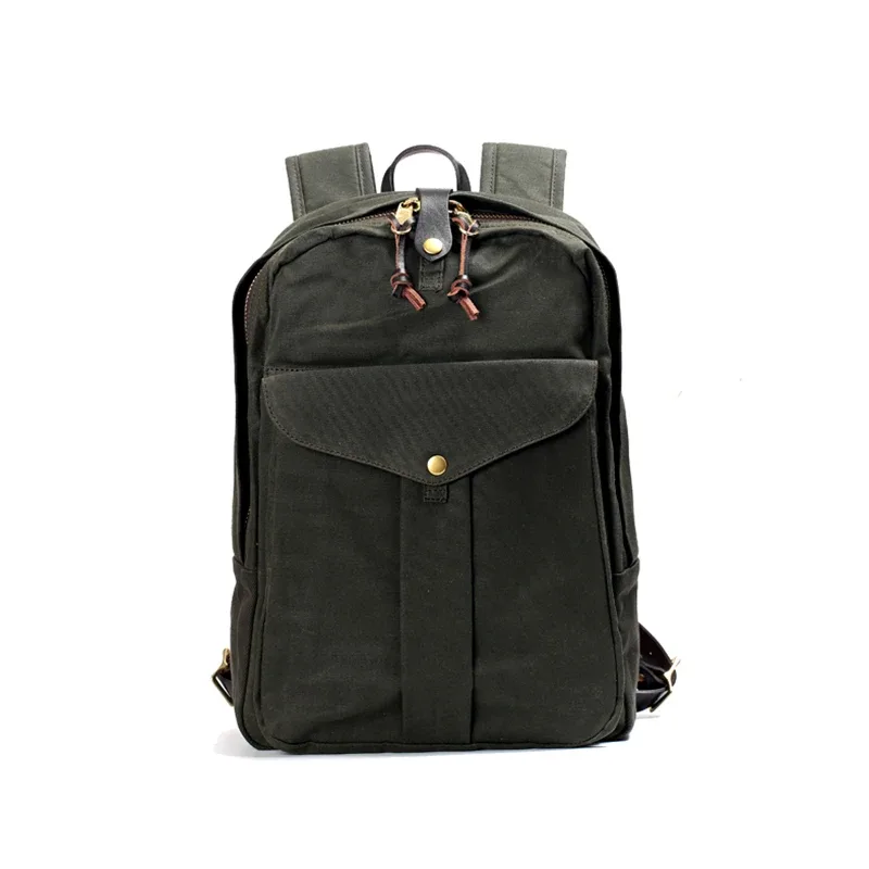 tailor brando-sac à dos rétro américain étanche, 15oz rap173, 24x47x12cm, sac d'école de voyage pour ordinateur, unisexe, toile d'avertissement, 70307