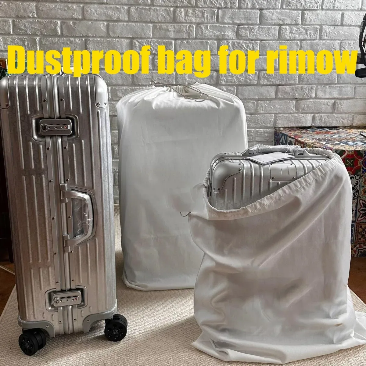 housse de protection anti-poussière en coton pour bagages rimowa, housses de valise rimowa pour 20"22"26"28"30"33
