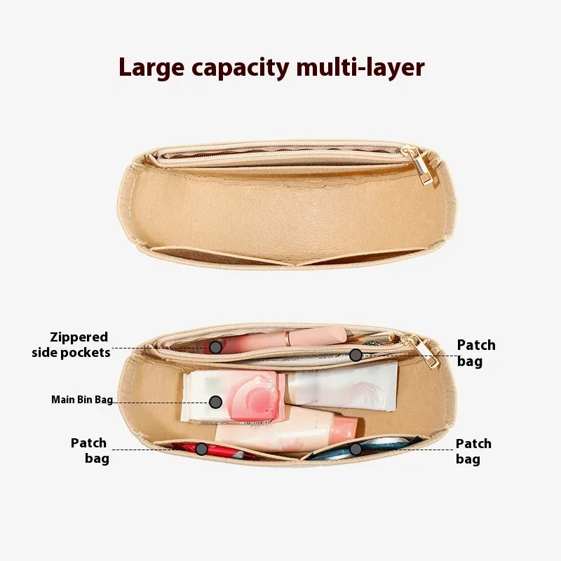 sac organisateur pour longchamp roseau essentiel hobo sac à main sac intérieur maquillage voyage sac à main rangement sac fourre-tout accessoires