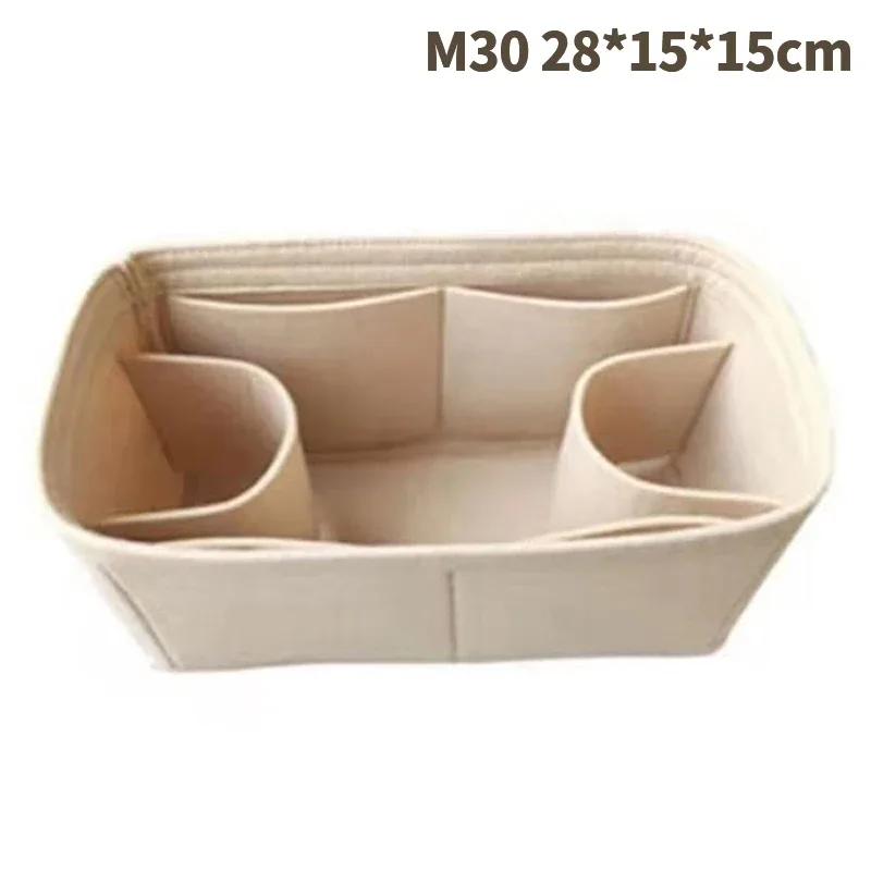 sac à main en feutre pour insertion de gril, sacoche pour cosmétiques portables, accessoire de voyage, 25, 30, 35