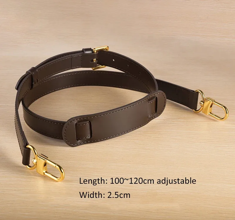 sangle de sac en cuir véritable, sangle d'épaule de haute qualité, accessoires de sac étroit, pièces de sac à bandoulière tendance