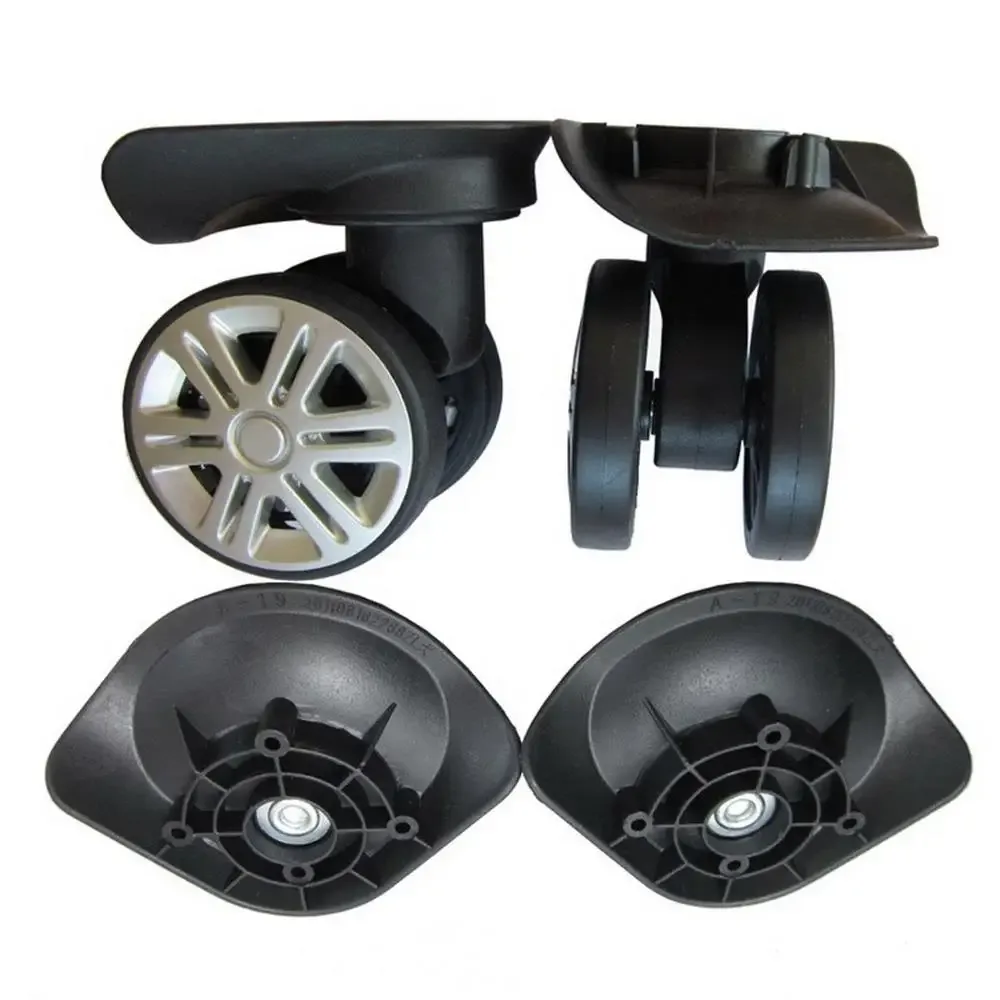1 paire de réparation bricolage accessoires valises de voyage roue à bagages de haute qualité a19 roues à bagages de remplacement roues pivotantes à 360 degrés