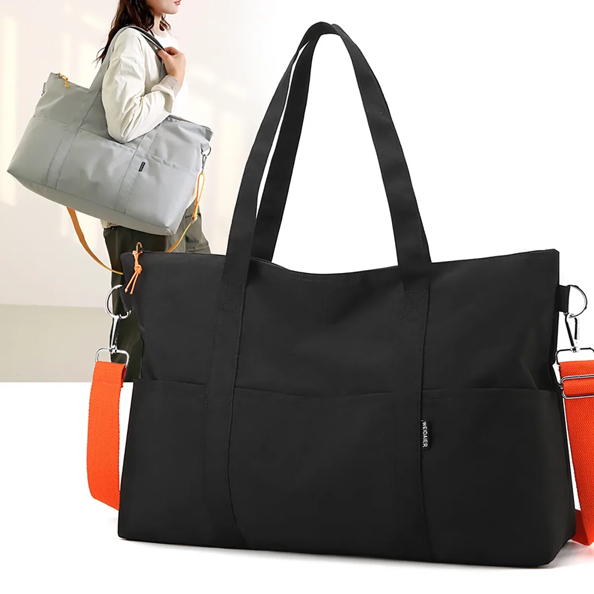 Sac de sport pour hommes, sac de rangement indépendant pour chaussures, sac de voyage, sac de natation et de yoga pour femmes, séparé pour articles secs et humides