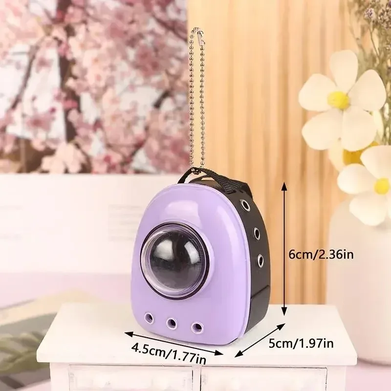 simulation mini chat de compagnie espace sac à dos scène bijoux poupée accessoires bricolage poupée jouets maison de poupée pour labubu tenues 1:12