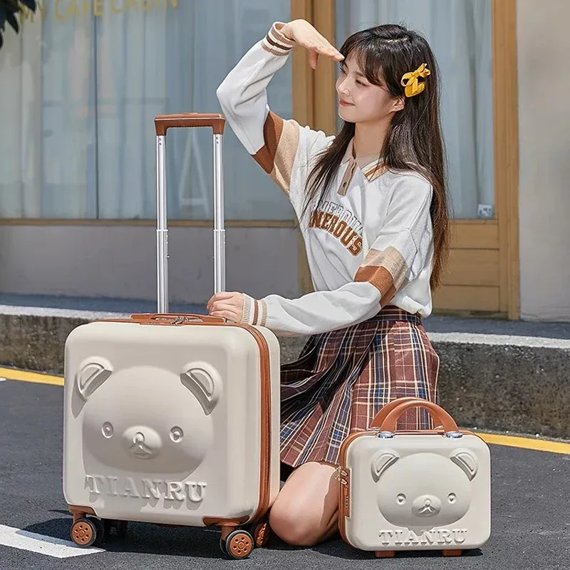 valise de voyage avec sac à main de 20 pouces, sac à roulettes pour filles, valise à la mode pour femmes, ensemble de bagages roulants, nouvelle collection 2023