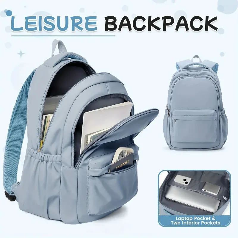 Sac à dos pour étudiantes, lycéennes, collégiennes, polyvalent, adapté aux garçons, utilisation quotidienne en extérieur.