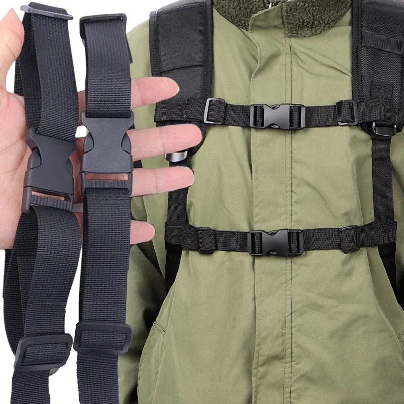 Sangle de poitrine réglable pour sac à dos, harnais de transport, accessoires pour sacs tactiques de camping en plein air