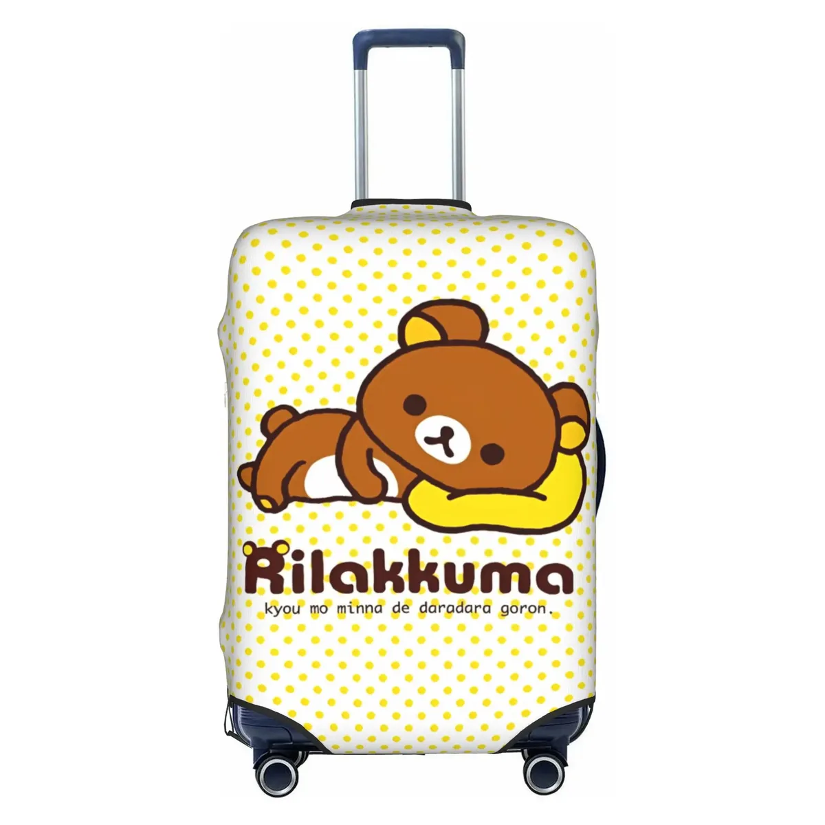housse de valise personnalisée r-rilakkumas, housse de protection lavable pour bagages, motif ours de dessin animé mignon, pour 18-32 pouces