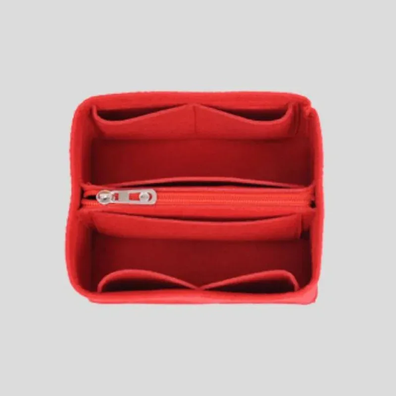 sac à cosmétiques de voyage portable, doublure intérieure en feutre, sac à main pour dames, pochette de rangement, organisateur de maquillage, accessoires de rangement à la mode