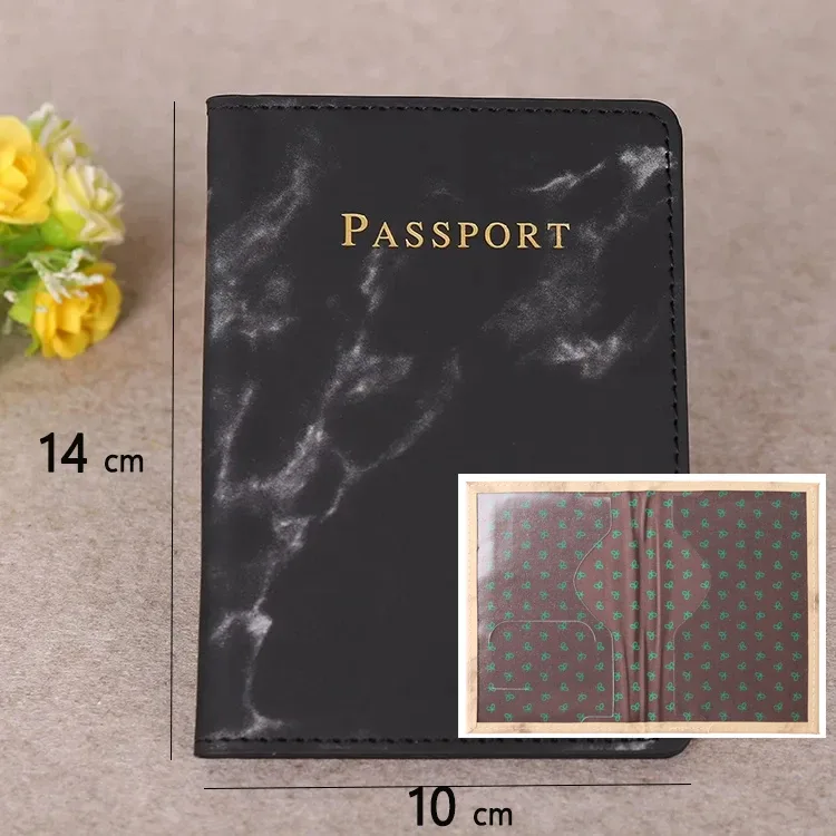rfid anti blocage mince porte-passeport housse portefeuille de voyage pour hommes femmes multi-fonction id porte-carte bancaire accessoires
