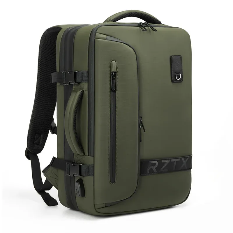 sac à dos de voyage pour homme, extensible, pour ordinateur portable, avec compression sous vide, pour la randonnée, avec chargement usb, grande capacité, pour pompes