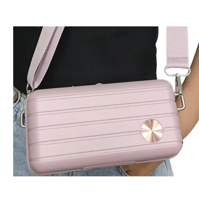 trousse de maquillage compacte à coque rigide – sac à bandoulière étanche pour les voyages de nuit, le sport et l'utilisation quotidienne