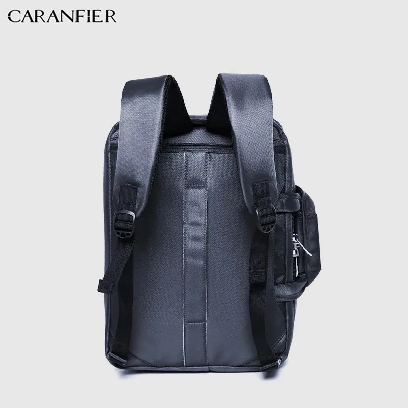 caranfier hommes porte-documents affaires sac de messager en nylon grande capacité multi-fonction 14 pouces ordinateur portable sacs à main à bandoulière
