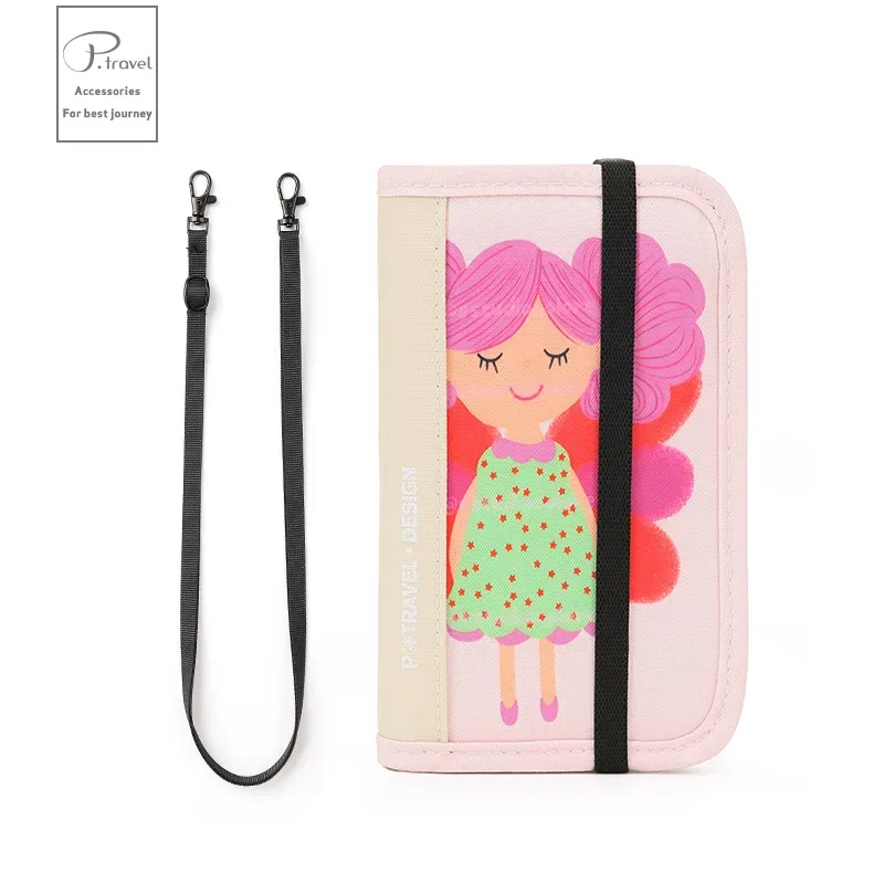 portefeuille de voyage rfid, porte-passeport, organisateur de cartes de crédit, pochette à fermeture éclair, organisateur de documents, accessoires de voyage antivol