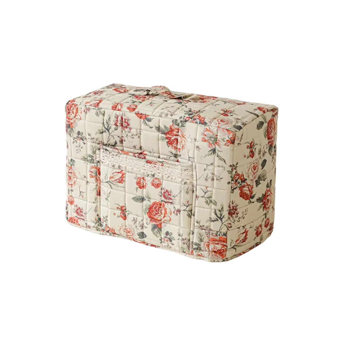 sac de couture multifonctionnel à motif floral, grande capacité, pour femmes, organiseur de mode, sacs à main portables pour dames, étuis à maquillage