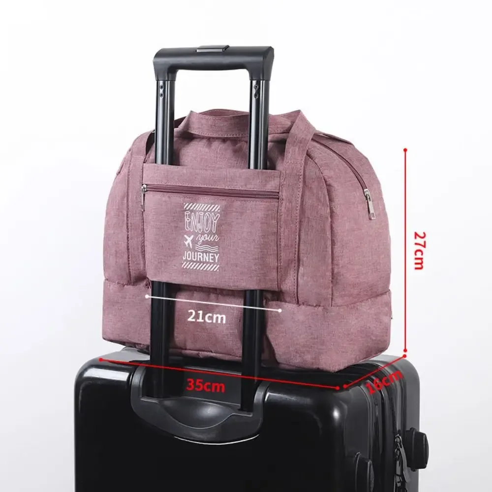 sac de voyage de grande capacité pour femmes, sac à main portable léger pour fitness, yoga, humide et sec, large bandoulière, fourre-tout d'extérieur, nouvelle collection