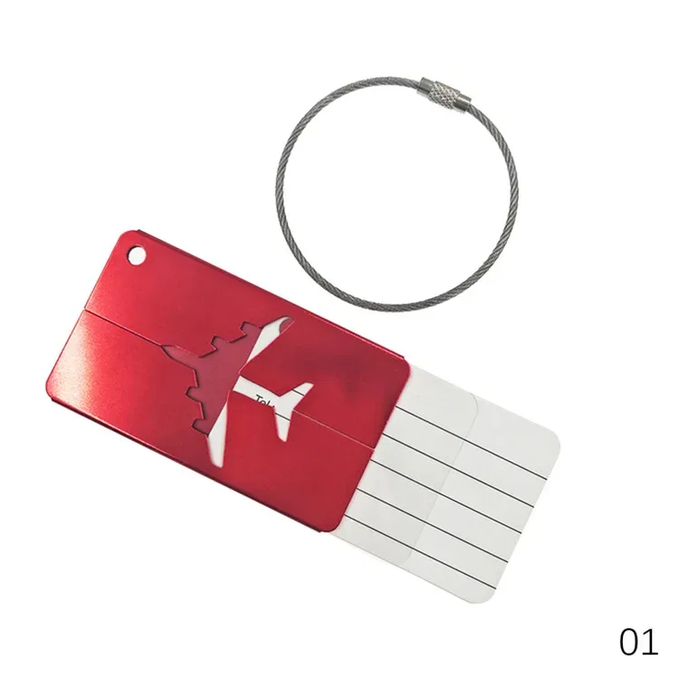 étiquette de bagage étanche en alliage d'aluminium, valise de voyage, étiquettes d'identification de nom de sac, étiquette d'adresse, porte-carte de bagage, accessoires de voyage, 3012