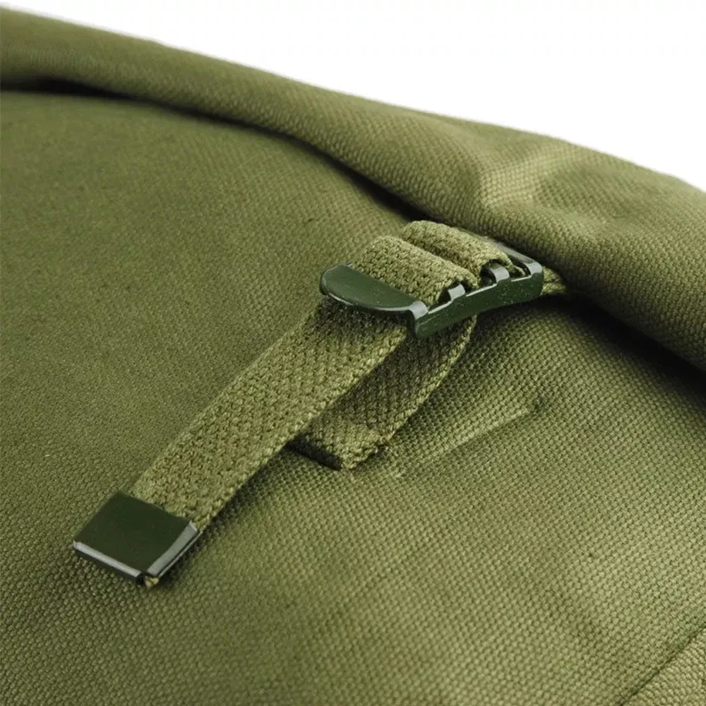 sac en toile vintage à l'ancienne, sacoche militaire en poudre