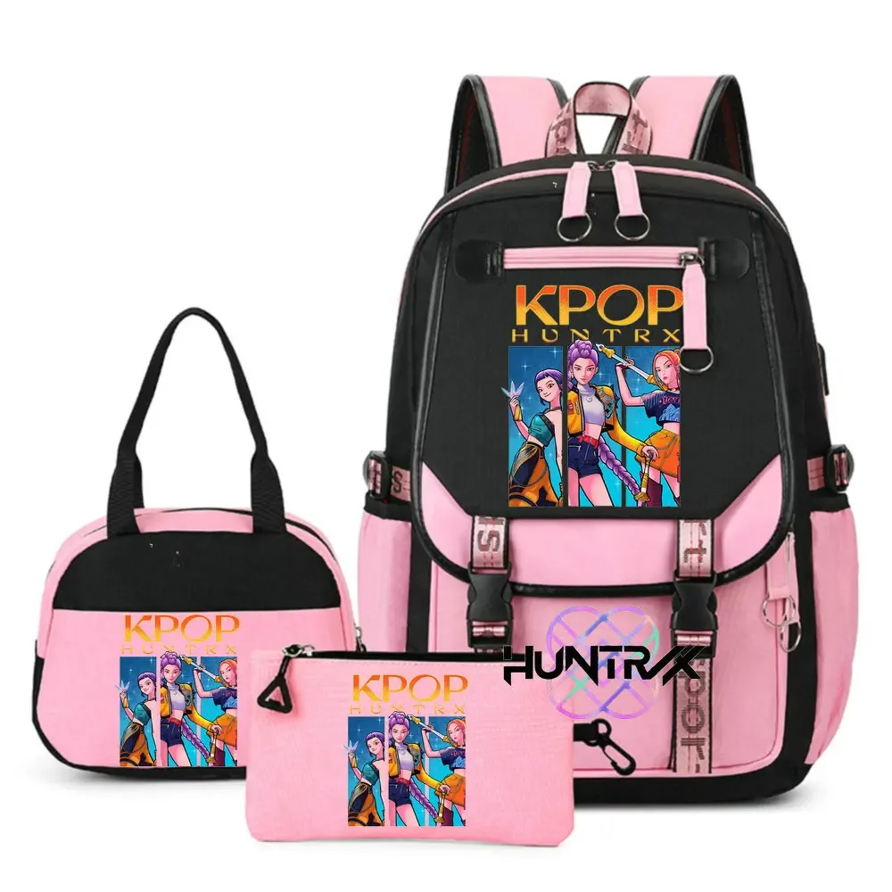 nouveaux sacs à dos kpop demon hunters, sac d'école pour garçons et filles, sac à dos pour ordinateur portable, pour adolescents, filles et femmes, imprimé mochila escolar, cadeau