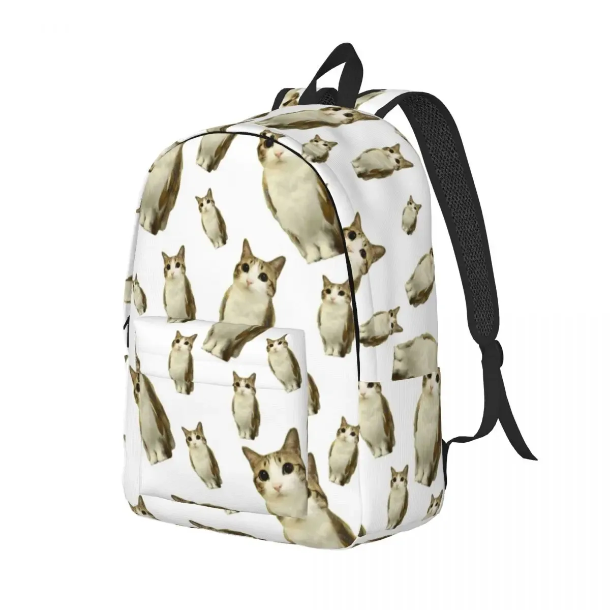 meowl chat hibou drôle cool sac à dos sport étudiant affaires sac à dos pour hommes femmes ordinateur portable sac à bandoulière