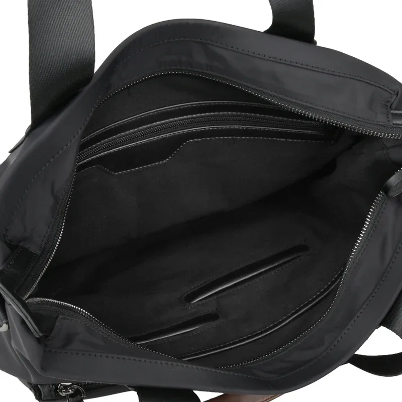 bjiax nouveaux hommes sac horizontal affaires sac à main décontracté en nylon oxford tissu toile sac à bandoulière sac porte-documents