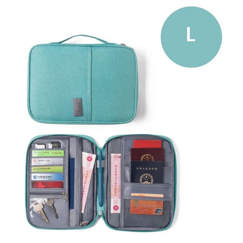 porte-passeport familial pour femmes, organiseur de documents de voyage, porte-cartes de crédit imperméable