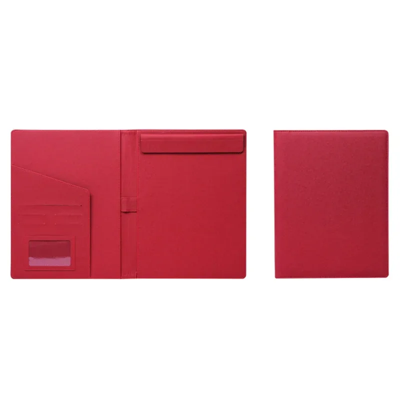 portefeuille personnalisé gratuit, porte-documents a4, bloc-notes en papier, sac à documents d'affaires portable, porte-carte d'identité à la mode, nouveau style, 30 feuilles
