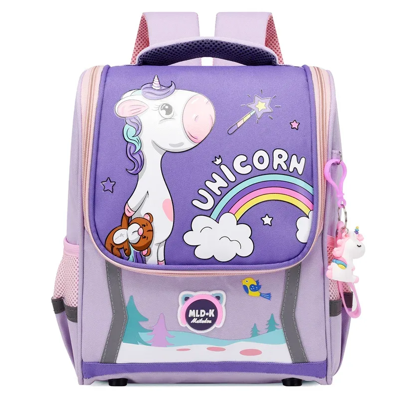 sac à dos licorne pour filles et garçons, mignon, dessin animé, étanche, orthopédique, pour l'école maternelle, pour les classes 1 à 3
