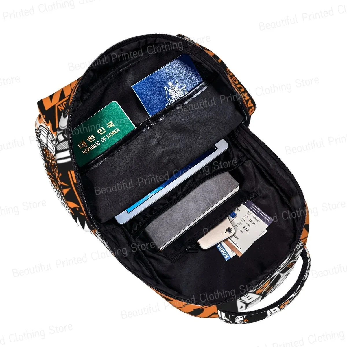 bakugo katsuki-sac à dos portable polyvalent pour cyclisme, loisirs, ordinateur, école, adolescent