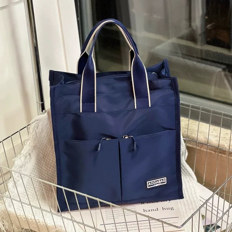 sac de rangement multifonctionnel à poignée avec plusieurs poches, sac à dos grande capacité pour étudiants, sac à lunch, sac pour fournitures de maman