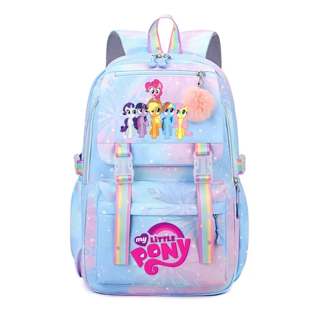 my little pony sac à dos imperméable de grande capacité pour femmes et filles, sac à dos léger pour l'école, sac à dos de voyage décontracté