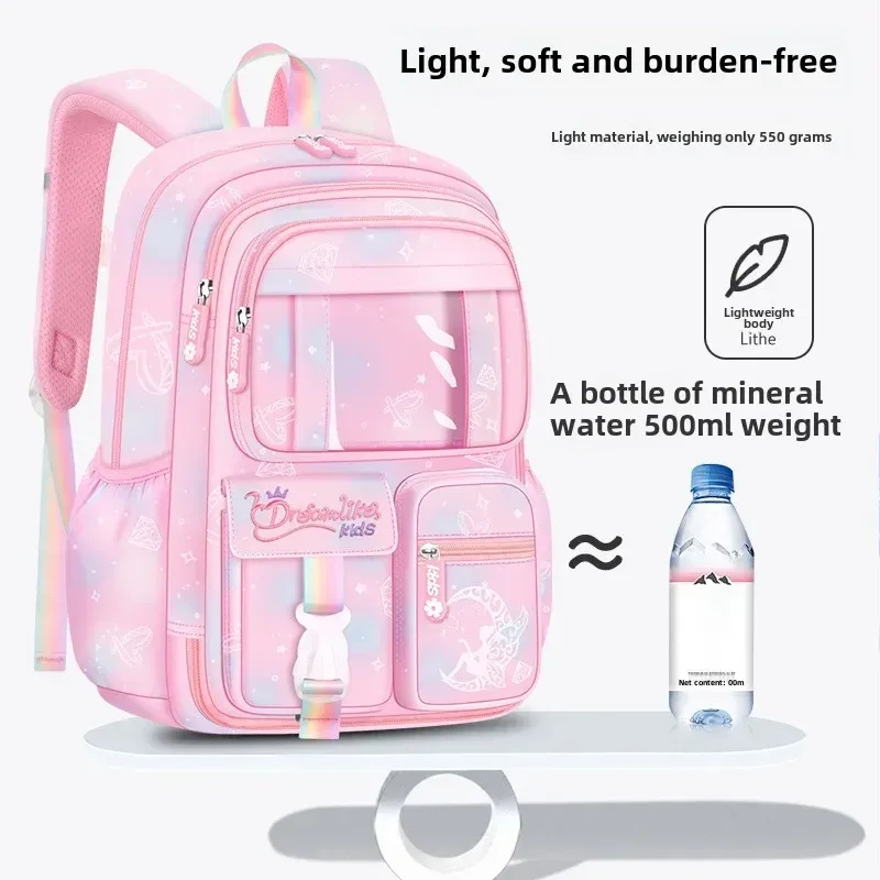 porte de réfrigérateur rose princesse cartable étudiants femme super léger grande capacité anti-éclaboussures d'eau grande capacité