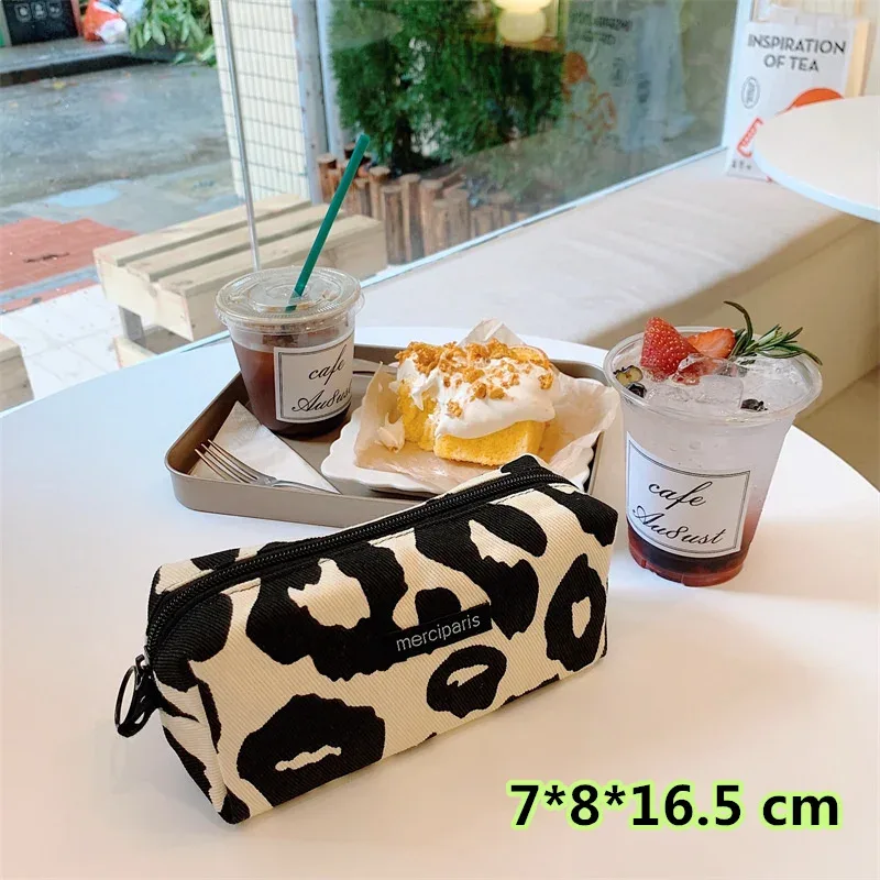trousse de maquillage de voyage à carreaux, sac de rangement cosmétique, sacs à main pour femmes, portefeuille, étuis à crayons scolaires mignons, sacs en poudre, mode coréenne