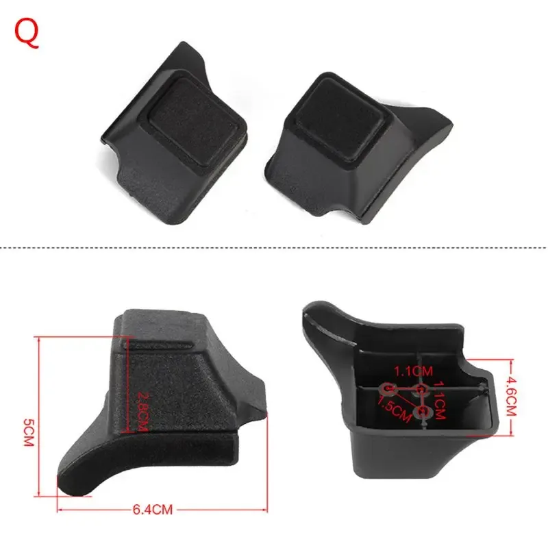 pied rechange en plastique pour sacs à bagages, 1 paire patins pour sacs à bagages, support valise