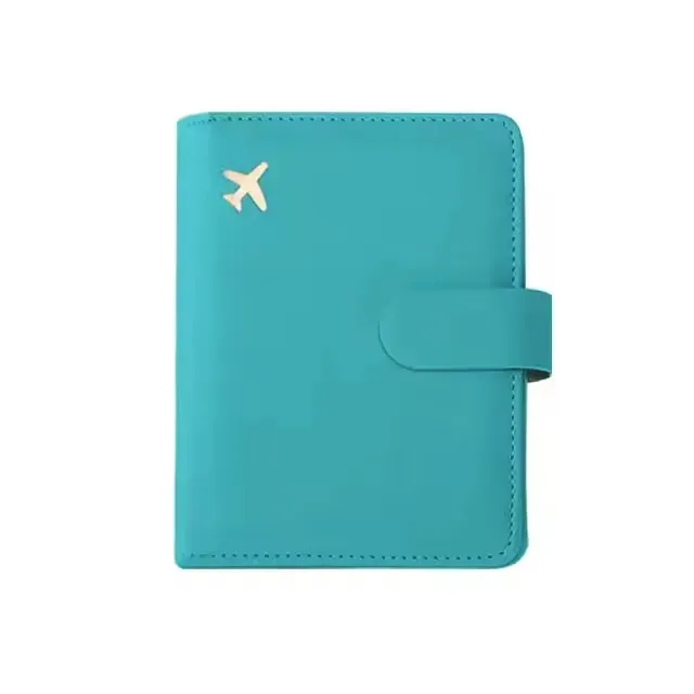 étui porte-passeport en cuir étanche avec porte-cartes de crédit, housse de voyage mignonne pour femme/homme avec boucle