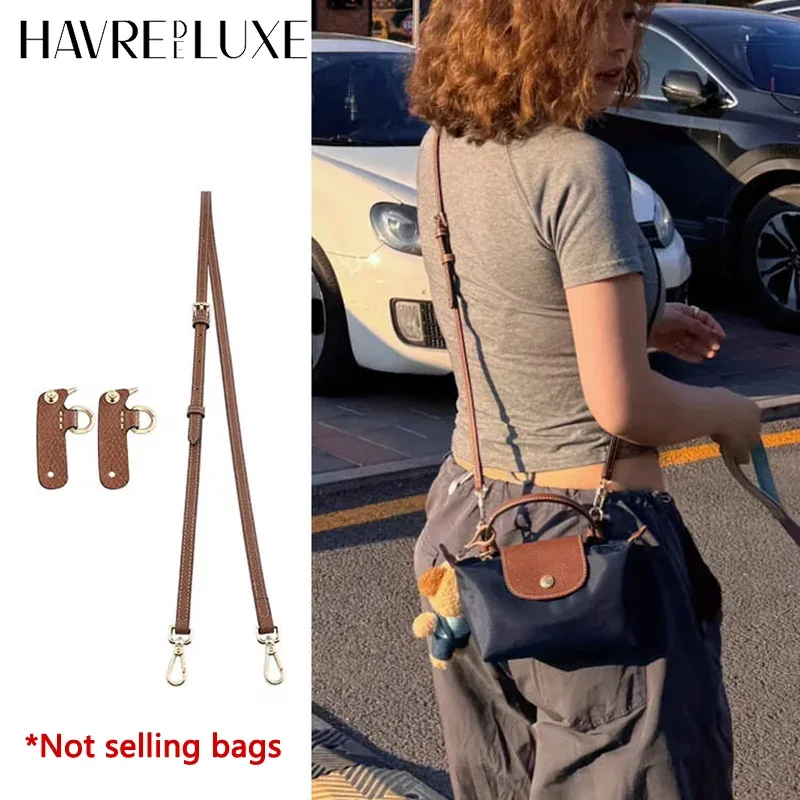 kit de bandoulière en cuir pour mini sacs, compatible avec la mini pochette longchamp, accessoires pour petit sac à bandoulière réglable