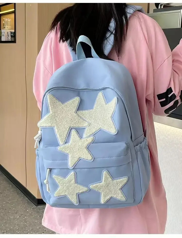 sac à dos mignon, sac à dos fait maison, sac à dos polyvalent pentagramme, sac à dos pour étudiante, sac à dos pour fille branchée, sac à dos pour lycéenne