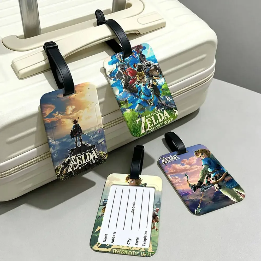 étiquette de bagage imperméable en pvc, porte-carte d'informations anti-perte, jeu the legend of zelda