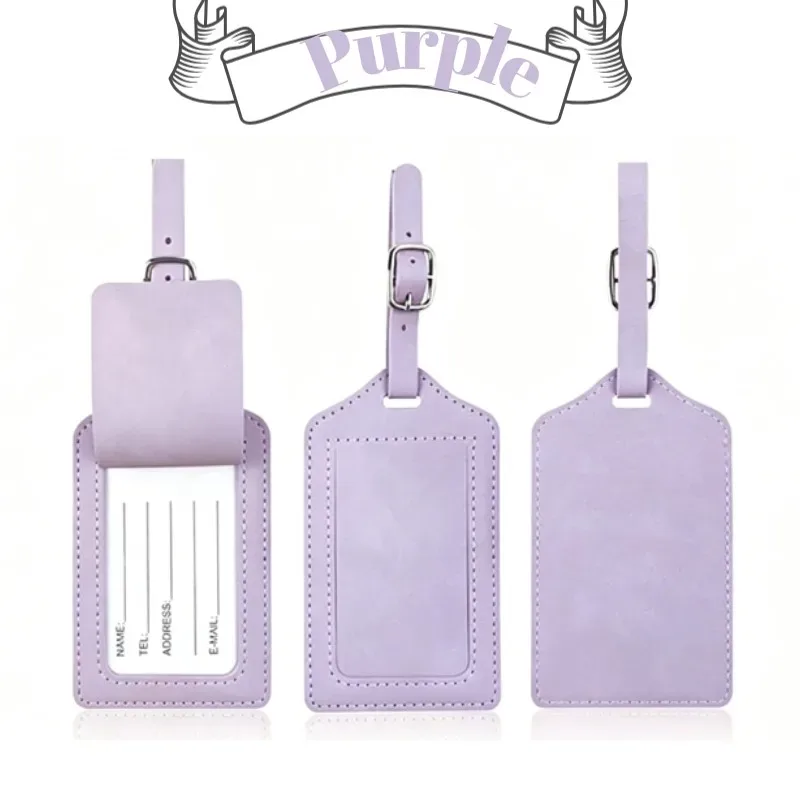pomelo best étiquette de bagage en cuir pu pour femmes et hommes, protection de la vie privée, accessoire de voyage