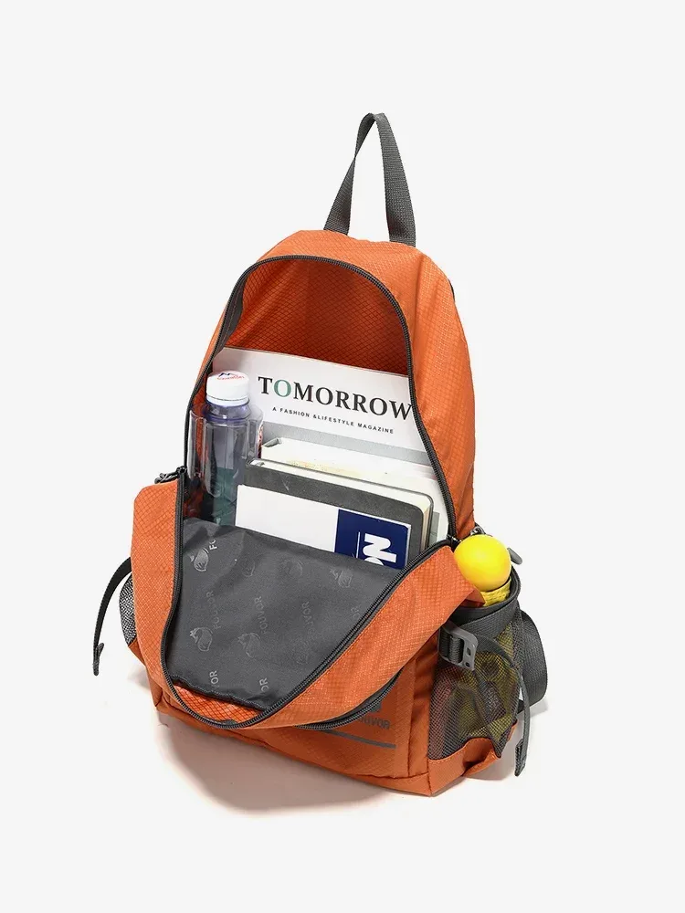 fouvor sacs à dos de randonnée légers pour hommes femmes en nylon durable sport décontracté grand sac à dos voyage toile sac d'école 3037-01