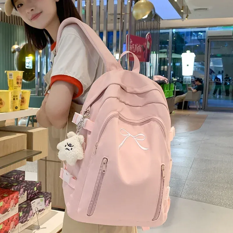 sac à dos harajuku pour femme et homme, idéal pour l'école, les livres, les adolescentes et les adolescents, sac de collège, sac de voyage mignon 2025