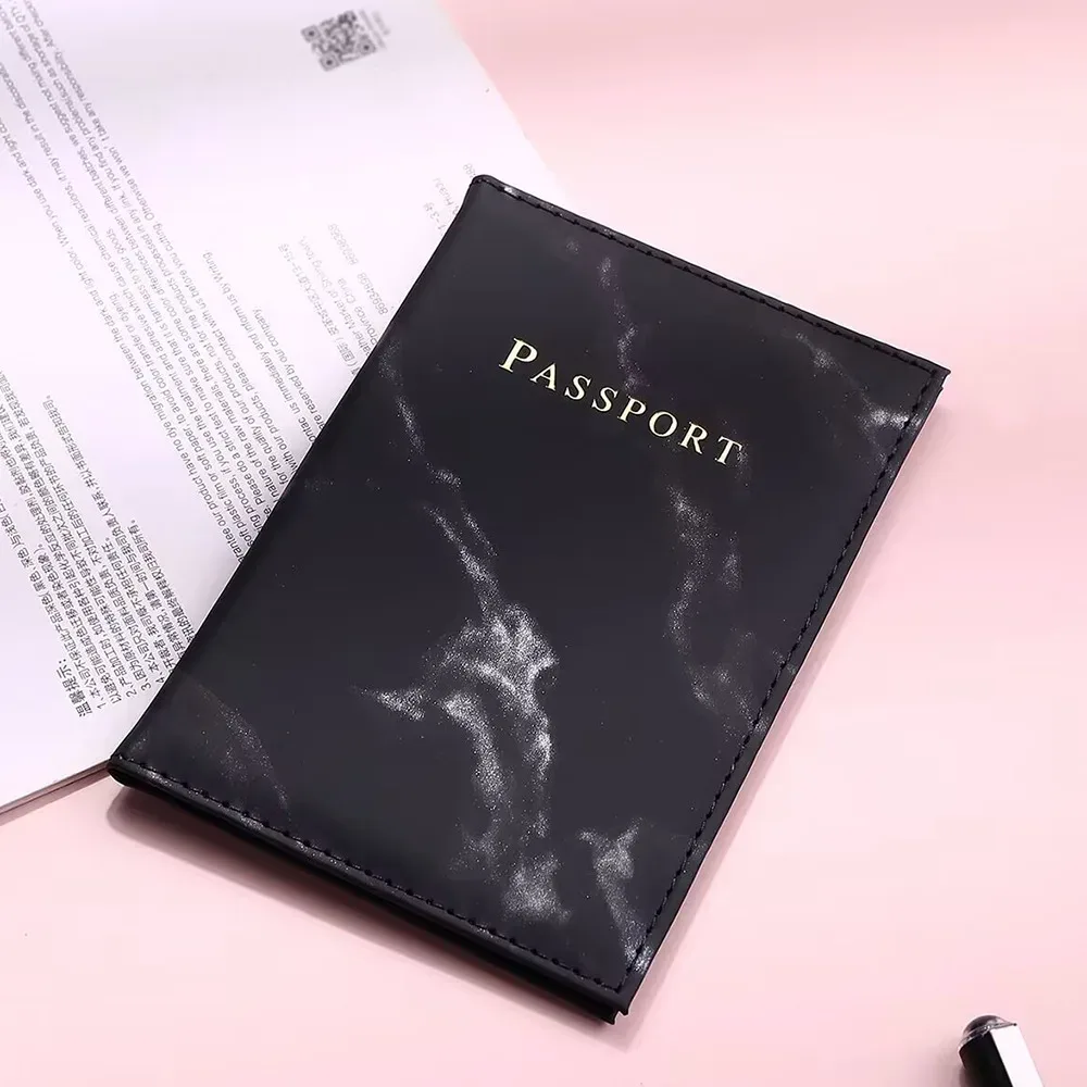 porte-passeport de voyage en cuir pu blanc, étui de couverture de passeport, portefeuille pour hommes et femmes, nouvelle mode
