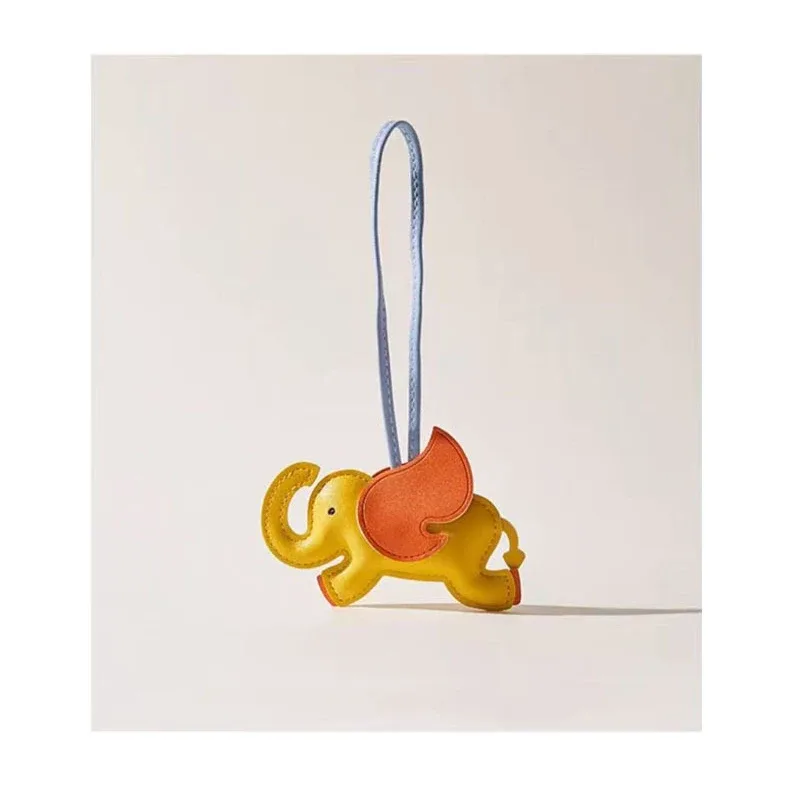 mignon et ludique en cuir dumbo sac pendentif sac à breloques sac accessoires sac d'école sac à dos charme