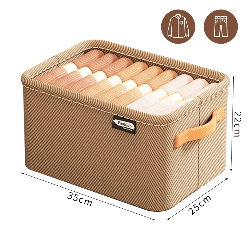 boîte de rangement pliable en tissu avec cadre en acier, organisateur de garde-robe à dessus ouvert, bac à tiroirs pour pulls et pantalons, organisation de placard