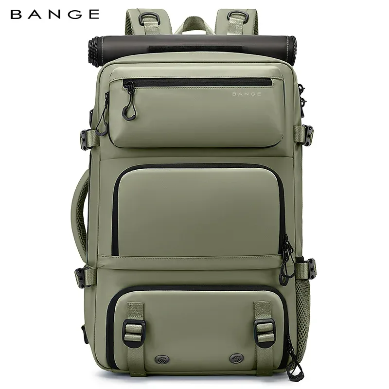 bange-sac à dos extensible pour homme, imperméable, pour ordinateur portable, grande capacité, randonnée, voyage, 17.3 pouces