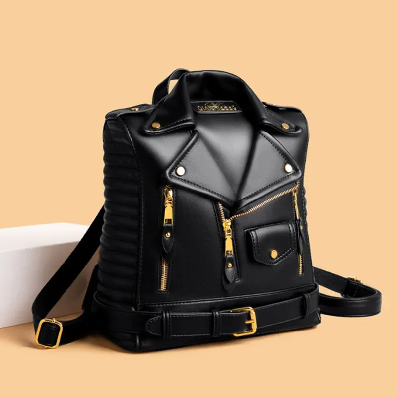 anti-vol fermeture éclair femmes sac à dos 2026 moto épaule jecket sac voyage grand sac à dos mode dames sac à dos sacs d'école